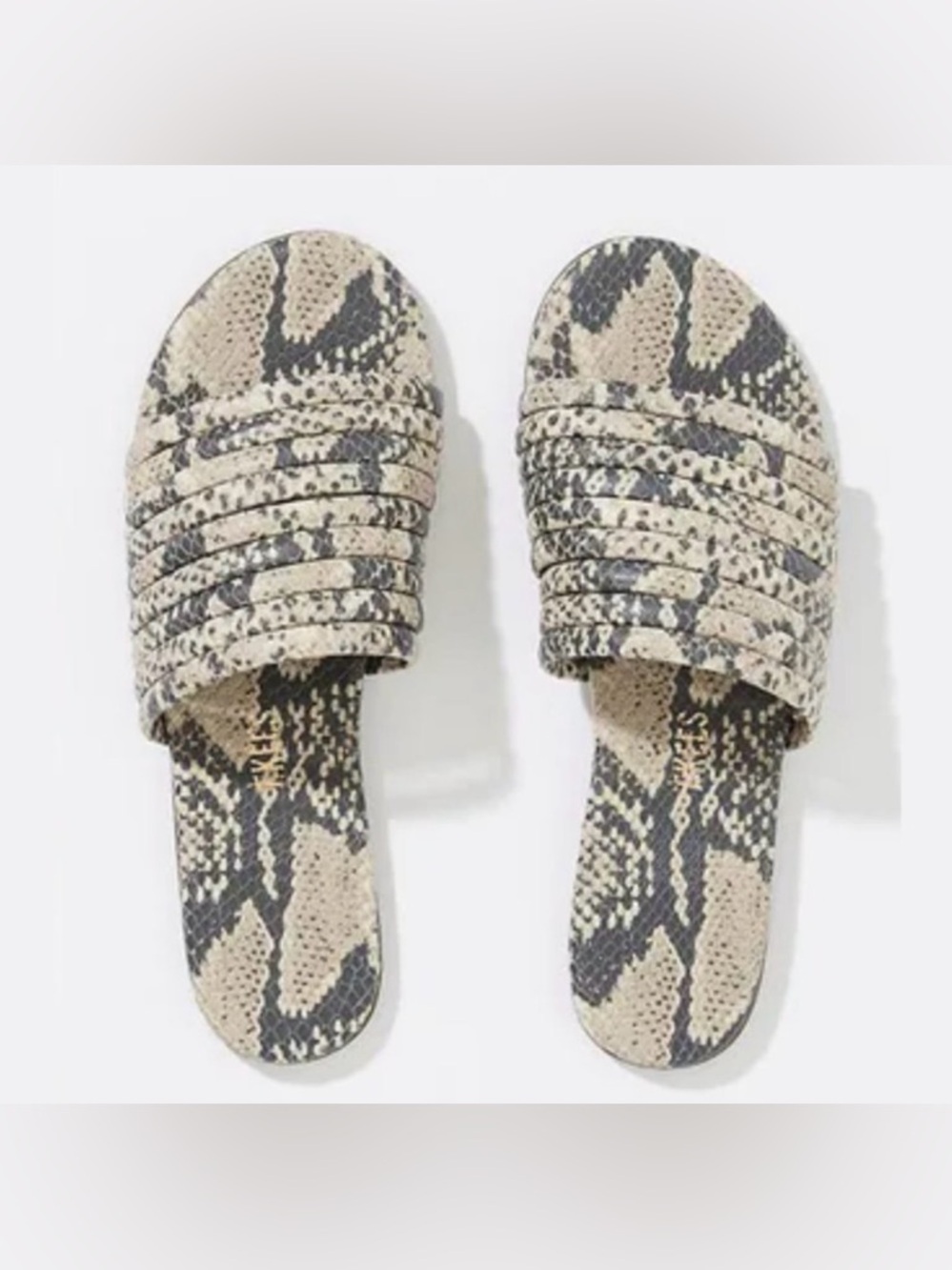 Tkees Caro Sandal Snakeskin Print